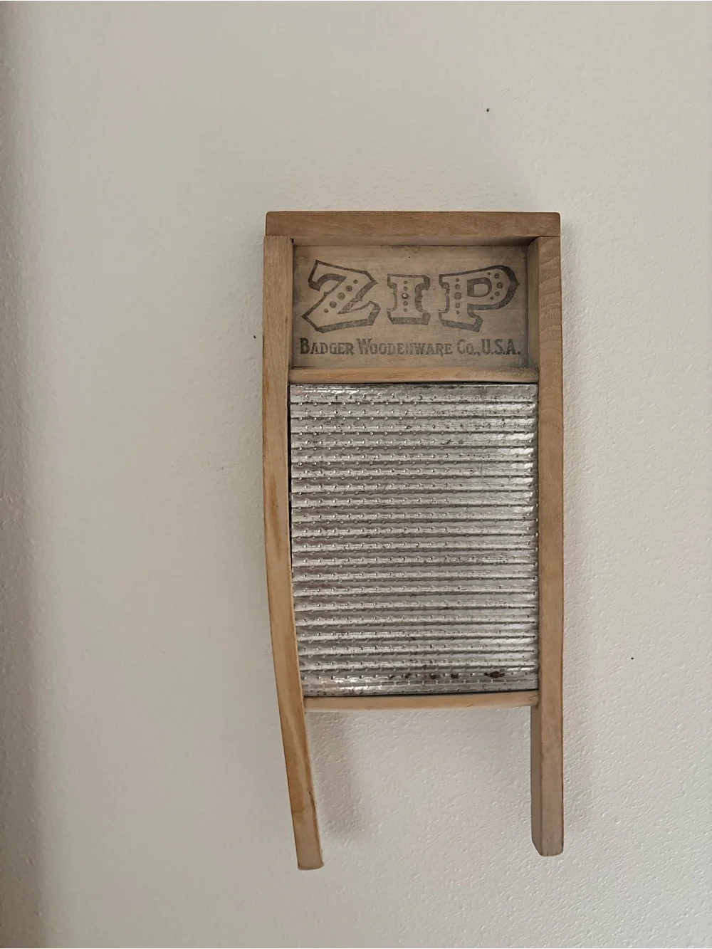 Vintage Wooden Distressed Washboard Wall Art